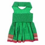 Parkar Polka Dog Festive Wear Green - Image 3