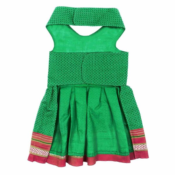 Parkar Polka Dog Festive Wear Green - Image 3
