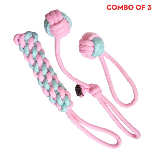 Dog Rope Toy Tug of War Chew Toy - Image 1
