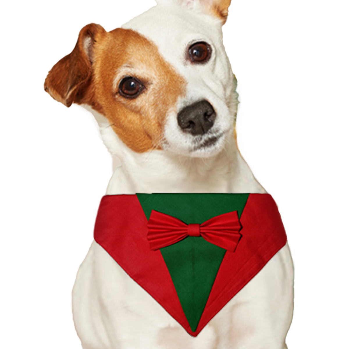 bandana-wit-dog.jpg Christmas tuxedo dog bandana - Image 1