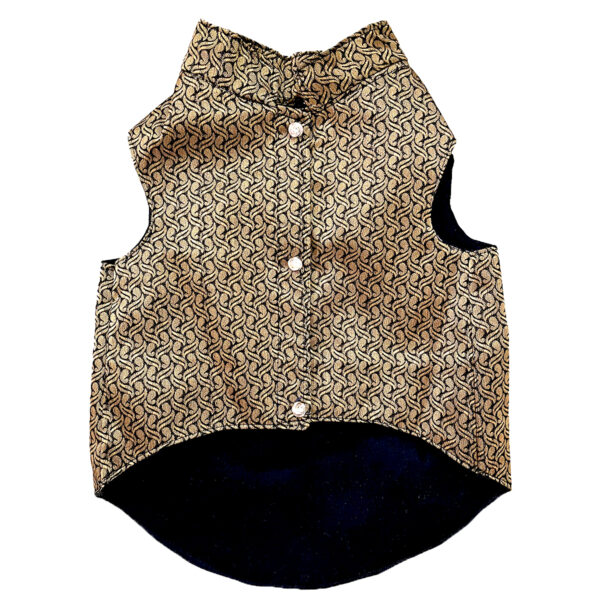Black Gold Butti Sherwani - Image 1
