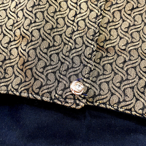 Black Gold Butti Sherwani - Image 4
