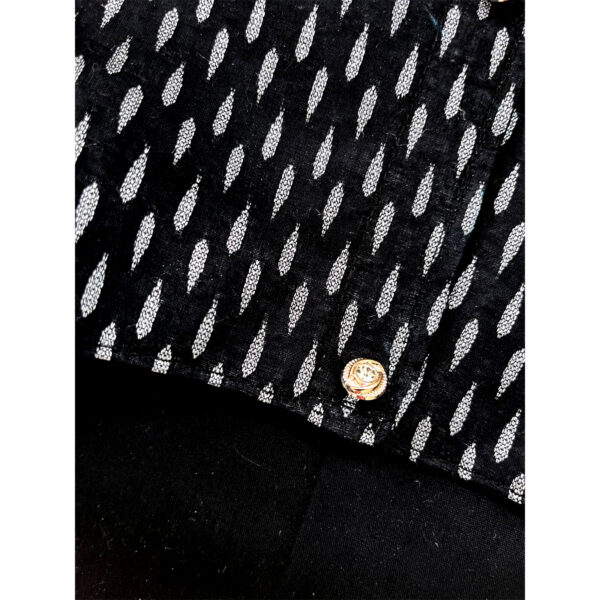 Black Silver Butti Sherwani - Image 3