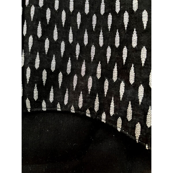 Black Silver Butti Sherwani - Image 5