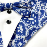 Blue Motifs Tuxedo bandana - Image 6