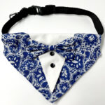 Blue Motifs Tuxedo bandana - Image 2