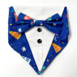 Blue Birthday Tuxedo Bandana - Image 2