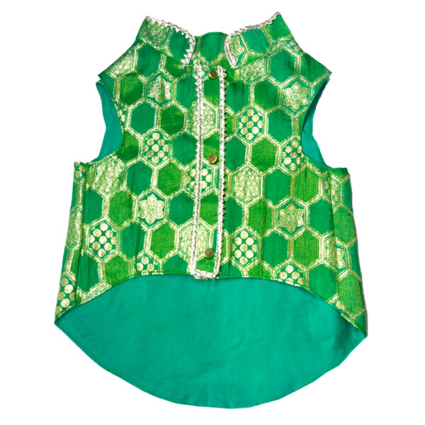 Green Silk Kurta - Image 2