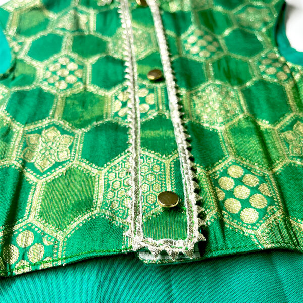Green Silk Kurta - Image 4