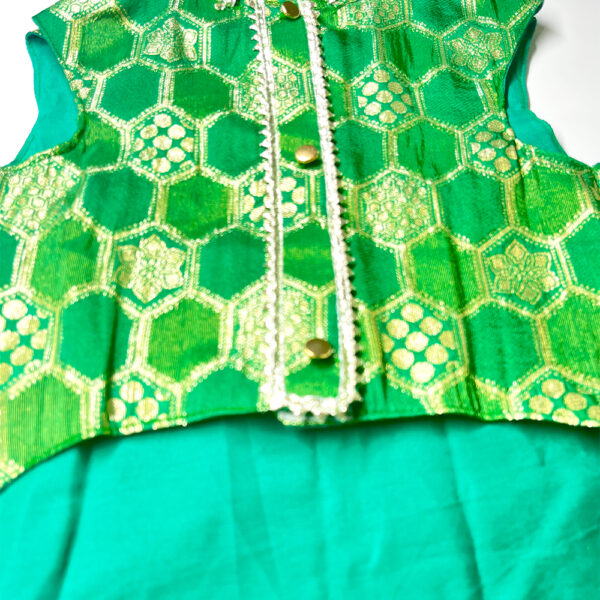 Green Silk Kurta - Image 5