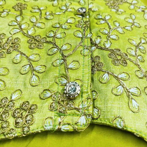 Lime Green Sherwani - Image 4