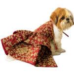 Silk Zari Work Pet Lehenga Choli Maroon