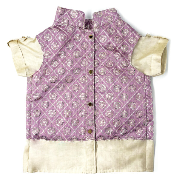 Nehru Jacket Lavender Sherwani - Image 2