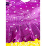 Pattu Traditional Dress- Yellow Violet - Image 6