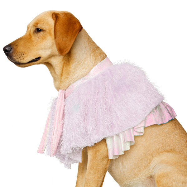 Pink Furry Cape - Image 1