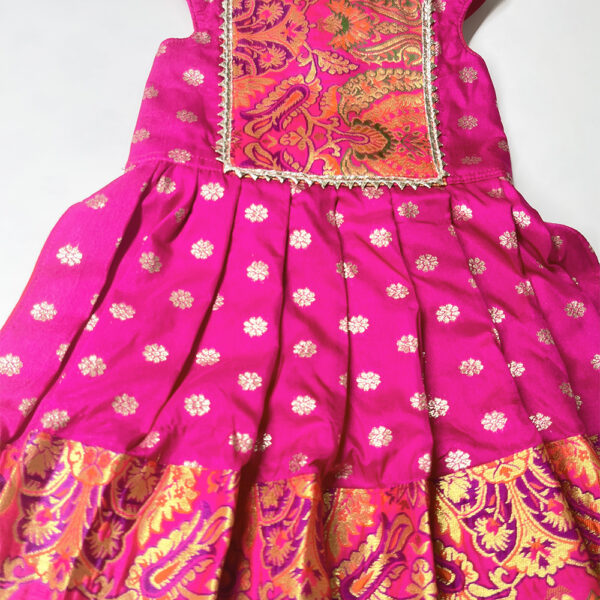 Pink Paithani Dress - Image 3