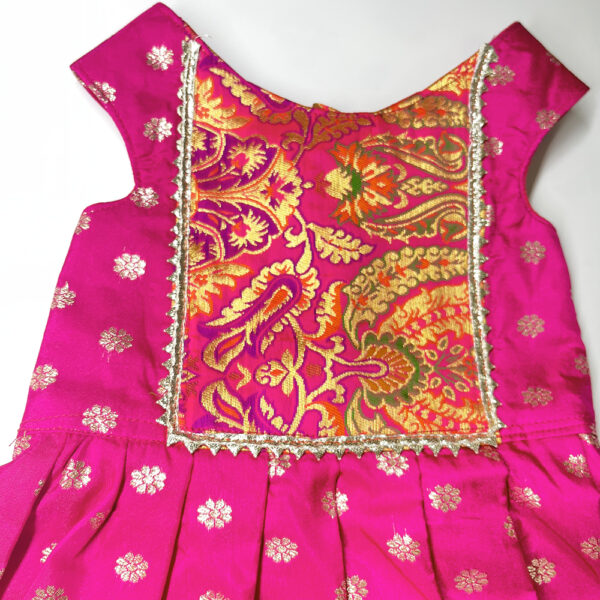 Pink Paithani Dress - Image 4