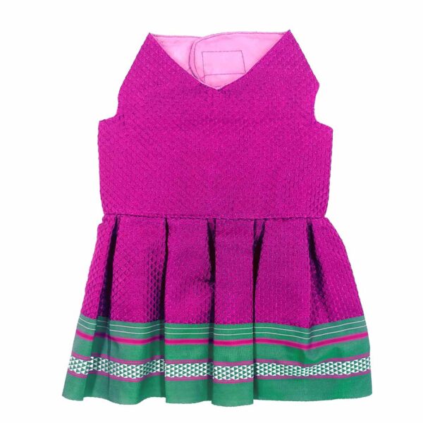 Parkar Polka Dog Festive Wear Pink - Image 2