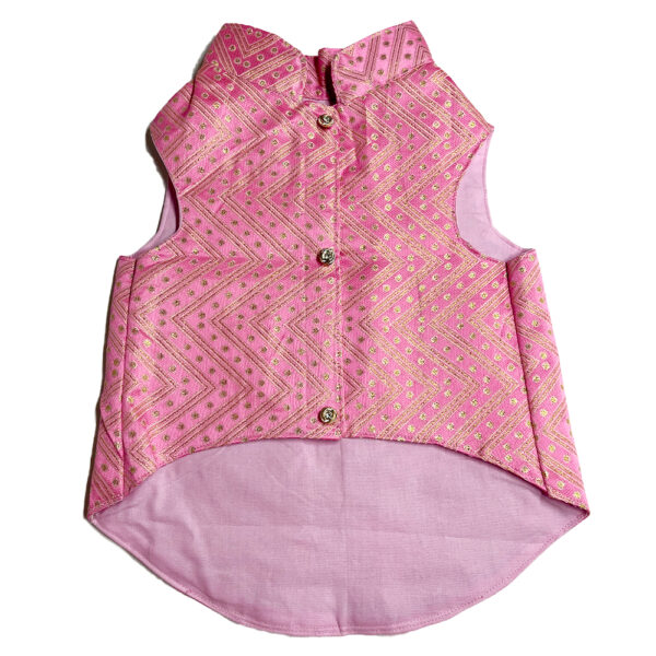 Pink Sherwani For Dogs - Image 3