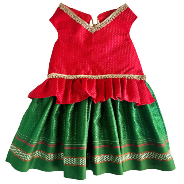 Red Green Combination Parkar Polka - Image 2