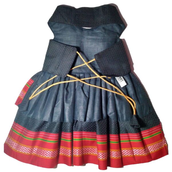 Parkar Polka Dog Festive Wear Black - Image 4