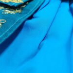 Silk Zari Work Pet Lehenga Choli Blue - Image 5