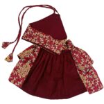 Silk Zari Work Pet Lehenga Choli Maroon - Image 4