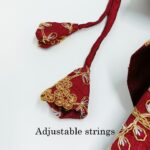 Silk Zari Work Pet Lehenga Choli Maroon - Image 8