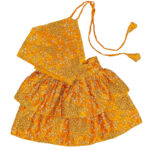 Silk Zari Work Pet Lehenga Choli Yellow - Image 3