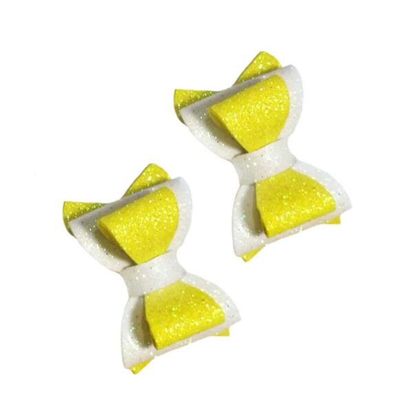 Yellow Tiktok dog hair clips(pair) - Image 1