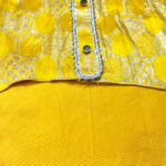 Yellow Silk Kurta - Image 4