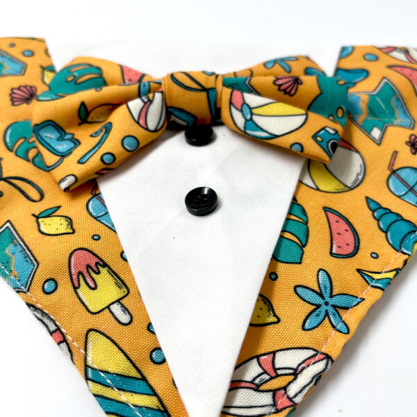 Yellow Summer Tuxedo Bandana - Image 5