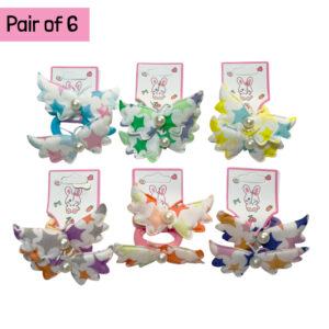 Butterfly Hair ties (Pair of 6)