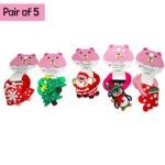 Christmas hair bows (Pair of 5) - Image 2