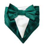 Emerald green velvet bandana