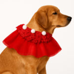 Red net cat-dog bandana