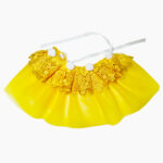 Yellow net cat-dog bandana