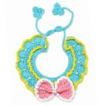 Blue Pearl Crochet cat & puppy bandana - Image 2
