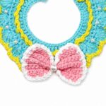 Blue Pearl Crochet cat & puppy bandana - Image 3