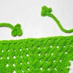 Green Flower crochet bandana - Image 4