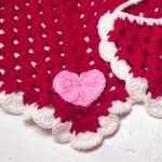 Red Heart crochet bandana - Image 3