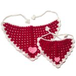 Red Heart crochet bandana - Image 4