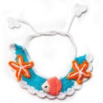 Starfish Ocean Crochet cat & puppy bandana - Image 2