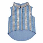 Blue mirror work sherwani - Image 2