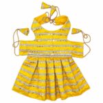 Yellow Sequence festive dog dress - Image 4
