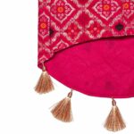Hot Pink Brocade festive dog dress - Image 4