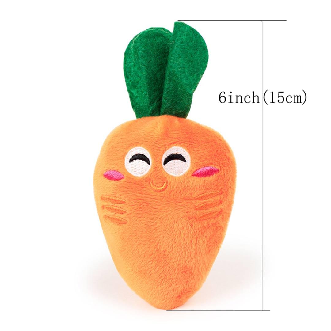 Combo of Teeth Cleaning Rubber Circle and Carrot Plush Toy - Image 5