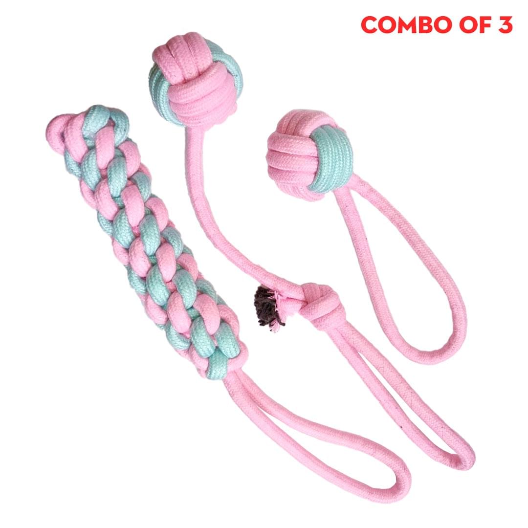 Dog Rope Toy Tug of War Chew Toy - Image 1