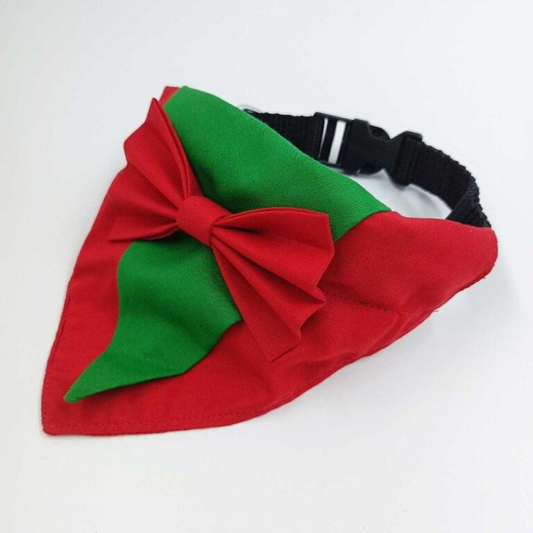 Christmas tuxedo dog bandana - Image 5