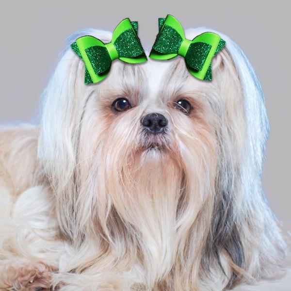Green Tiktok dog hair clips(pair) - Image 2